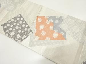 色紙に古典柄織り出し　袋帯